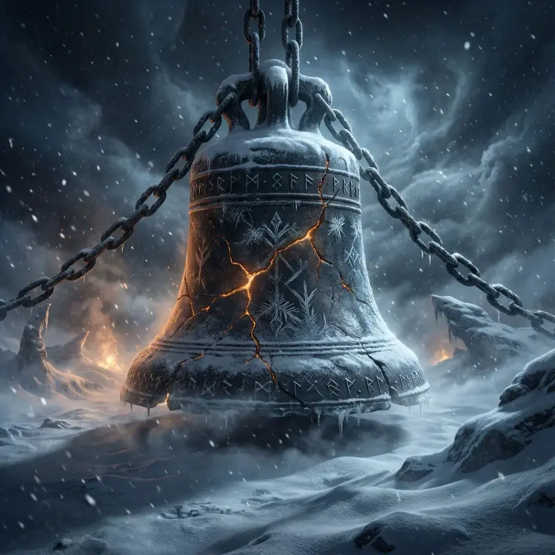 Jingle Bells Rite of the Iron Bell single cover - Inquisitor Vox industrial music